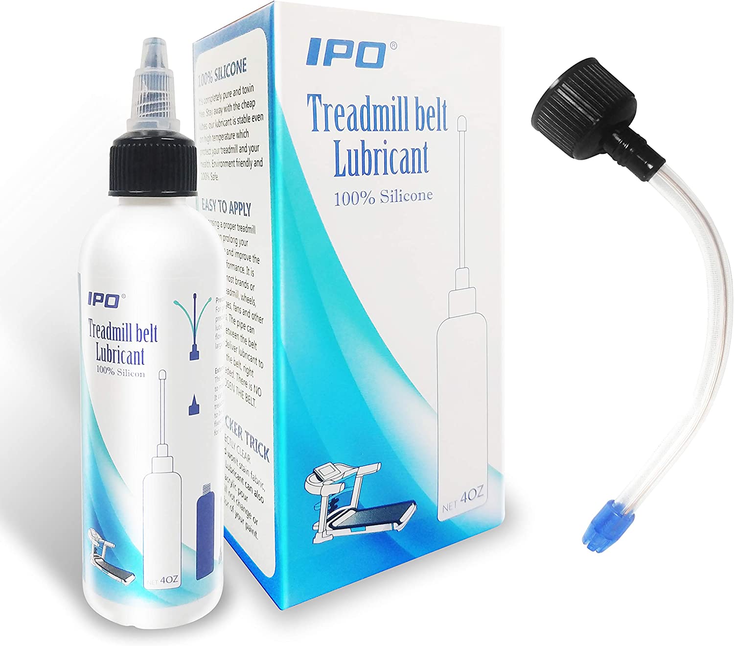 
IPO Multi-Purpose Lubricant(4oz Bottle) Treadmill Lube 100% Pure Silicone