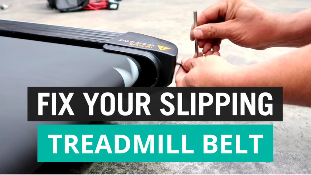 how to fix treadmill belt slipping to one side